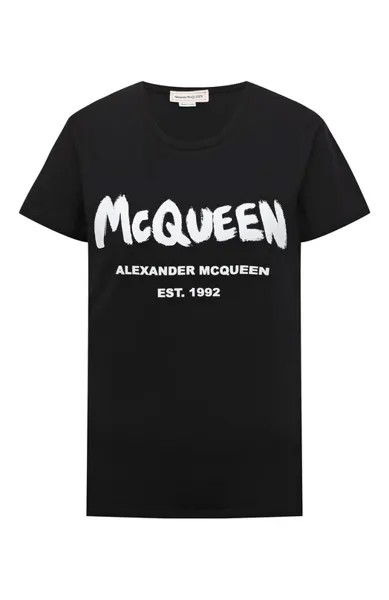 Хлопковая футболка Alexander McQueen