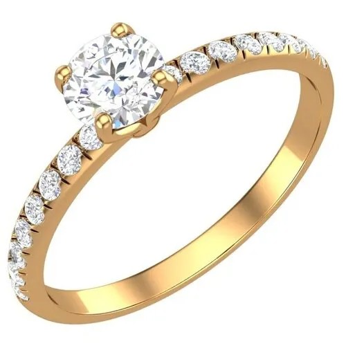 Золотое кольцо с фианитами 0101368-00770 18