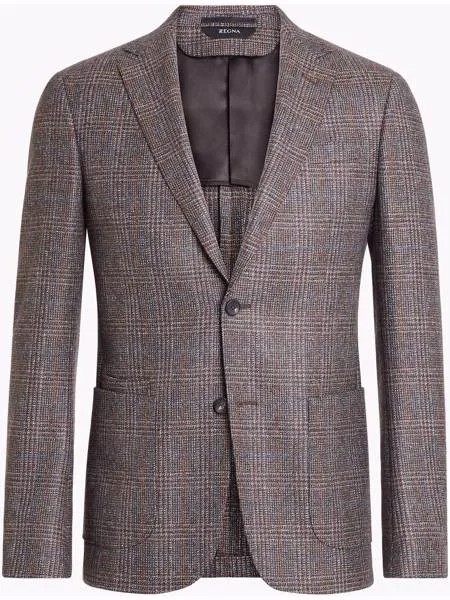Z Zegna шерстяной пиджак в клетку