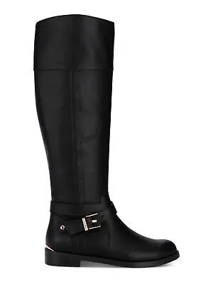 KENNETH COLE Женские черные сапоги из термопластика с золотым каблуком Wind Almond Riding Boot 8,5 M