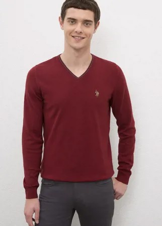 Пуловер мужской G081SZ0TK0TD03-BSK20 U.S. POLO Assn. бордовый XS