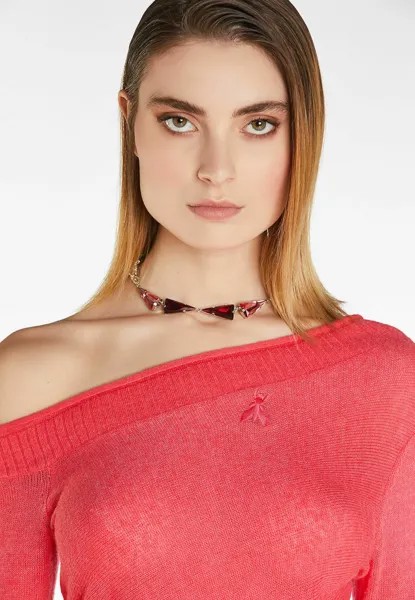 Свитер WITH WIDE NECKLINE Patrizia Pepe, пестрый розовый