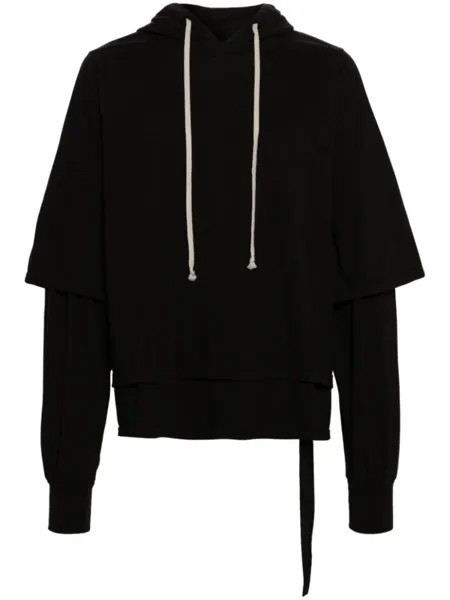 Rick Owens DRKSHDW худи Hustler из органического хлопка, черный