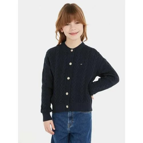 Кардиган TOMMY HILFIGER, размер 14Y [METY], синий