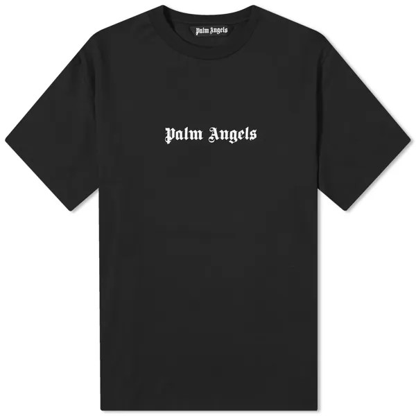 Футболка Palm Angels Slim Logo T-Shirt, черный
