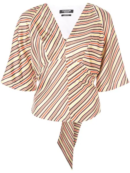 Calvin Klein 205W39nyc блузка с завязкой на вороте