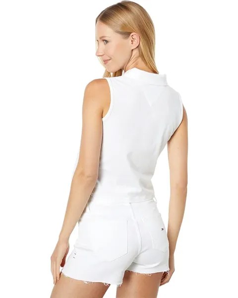 Поло Tommy Hilfiger Sleeveless Polo, ярко-белый