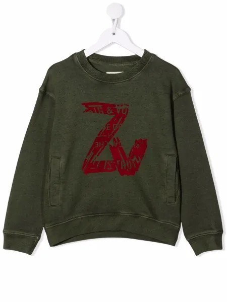 Zadig & Voltaire Kids толстовка с логотипом