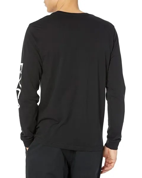 Футболка с длинным рукавом RVCA Big RVCA Long Sleeve Tee, черный/белый