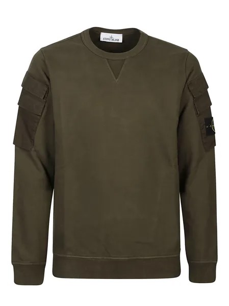 Свитшот Stone Island Crewneck, оливковый