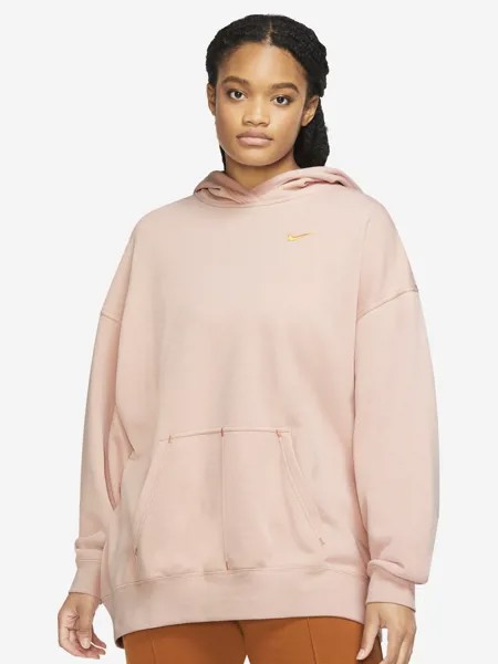 Худи женская Nike Sportswear Swoosh, Plus Size, Бежевый