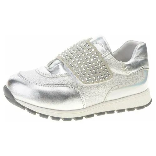 Кроссовки для девочек, цвет серебряный, размер 21, бренд KeNKÄ, артикул UXA_18011_silver