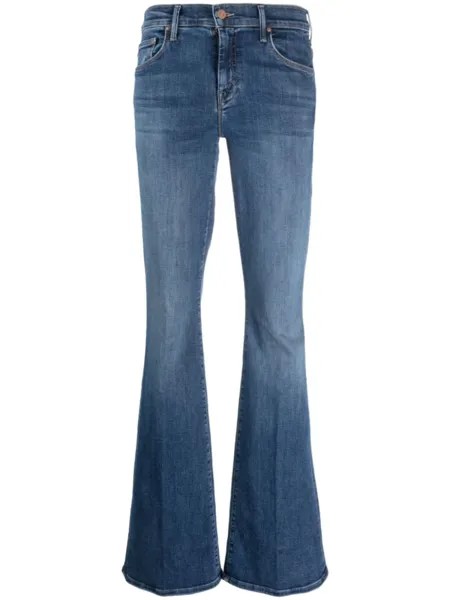 MOTHER джинсы bootcut The Double Insider Heel, синий