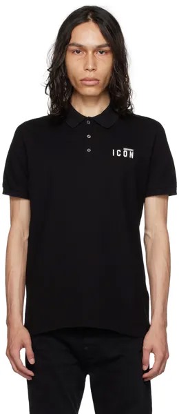 Черная футболка-поло Be Icon Dsquared2