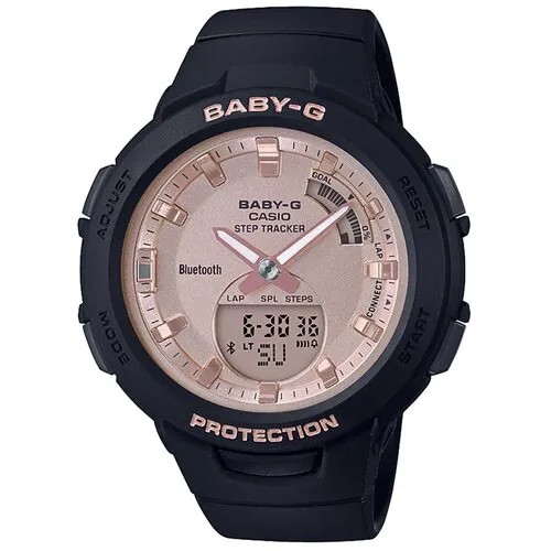 Наручные часы CASIO Baby-G, золотой, черный