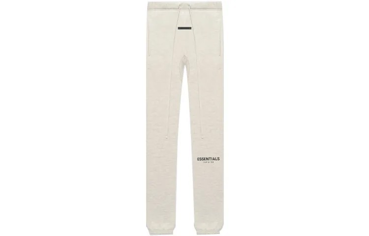 FW21 Трикотажные спортивные штаны унисекс светло-овсяные Fear Of God Essentials, светло-бежевый