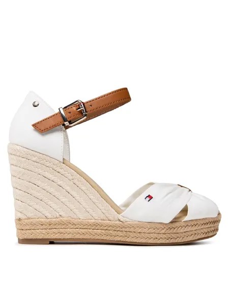 Эспадрильи Basic Opened Toe High Wedge Tommy Hilfiger, белый