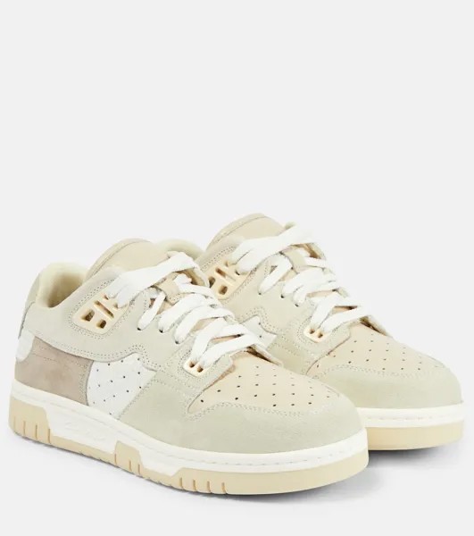 Кожаные низкие кеды Acne Studios, бежевый