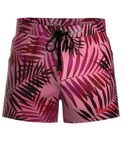 Hugo Boss Calala Palm Tree Print 5 Плавки с внутренним швом, розовый