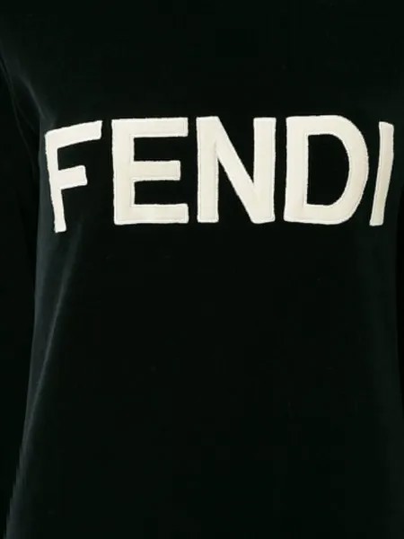 Fendi Pre-Owned платье свитер с логотипом