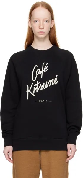 Черный свитшот \Cafe Kitsune\