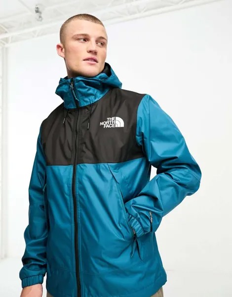 Водонепроницаемая куртка North Face Mountain Q DryVent бирюзового и черного цвета
