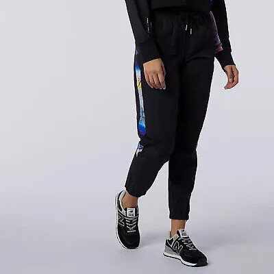 New Balance Athletics Erin Loree Woven Pants Женские черные спортивные спортивные штаны