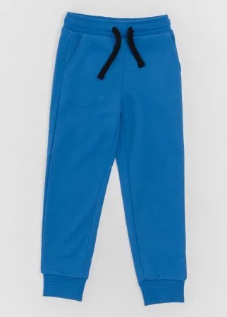 Синие брюки из футера Button Blue