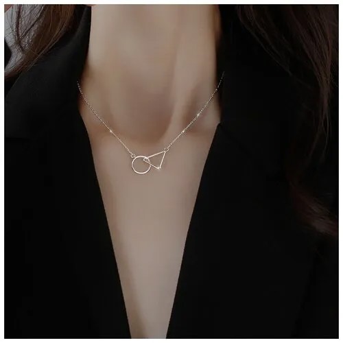 Колье WASABI jewell, длина 40 см, серебряный