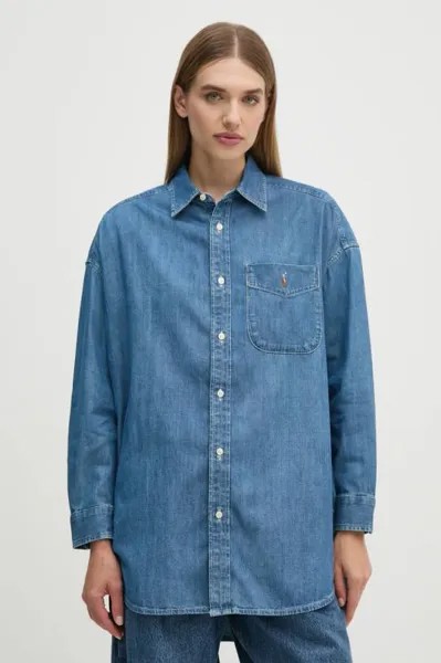 Джинсовая рубашка Polo Ralph Lauren, синий