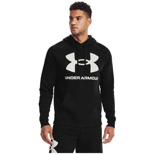 Толстовка Under Armour Rival Fleece Big Logo Hoodie Черный LG 1357093-001