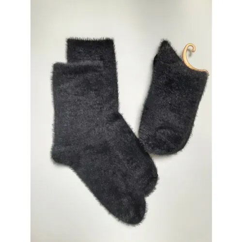 Женские носки Sultan средние, на Новый год, ослабленная резинка, вязаные, размер 37-41, черный