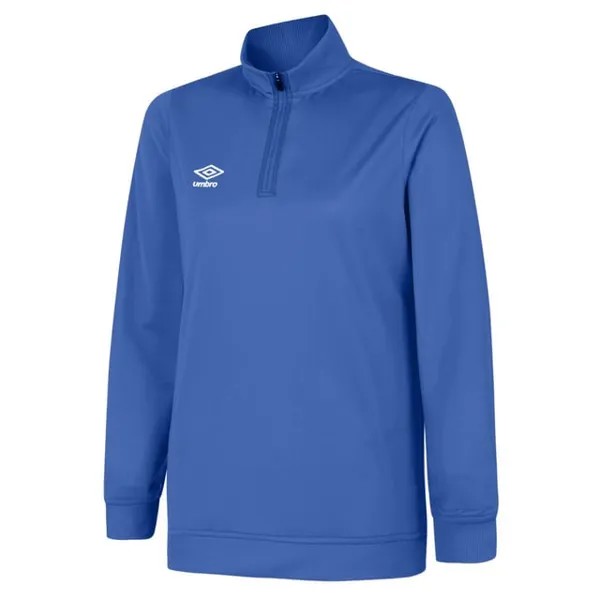 Женская клубная толстовка с половиной молнии Umbro, синий