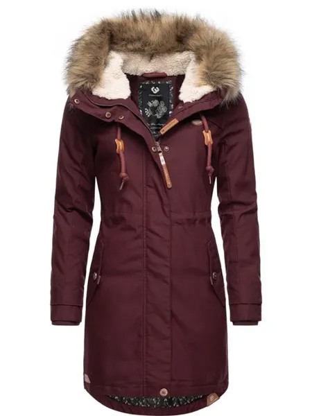 Парка желтовато-коричневая Ragwear, бордовый