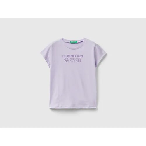 Футболка UNITED COLORS OF BENETTON, размер 98, фиолетовый