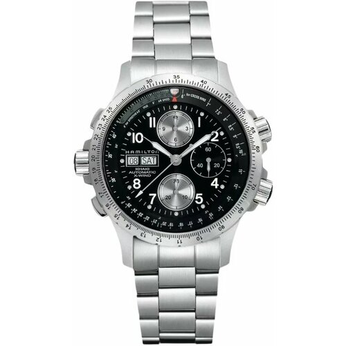 Наручные часы Hamilton Khaki Aviation, серебряный, черный