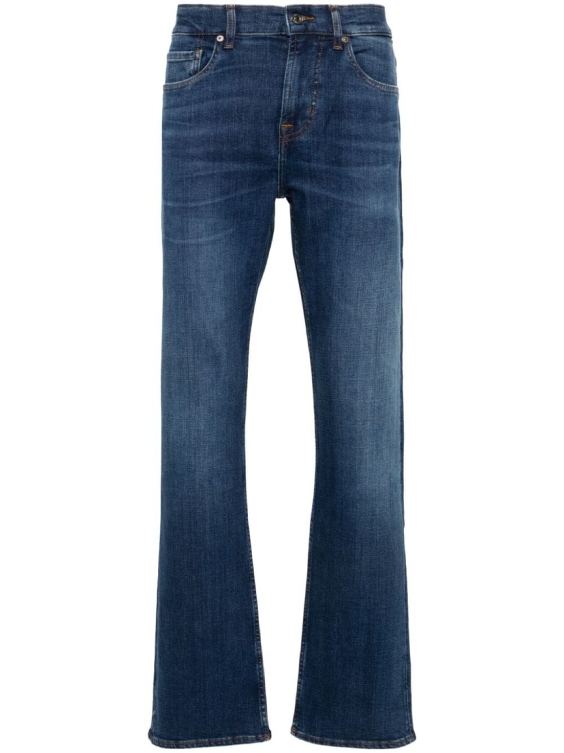 7 For All Mankind джинсы Brett прямого кроя, синий