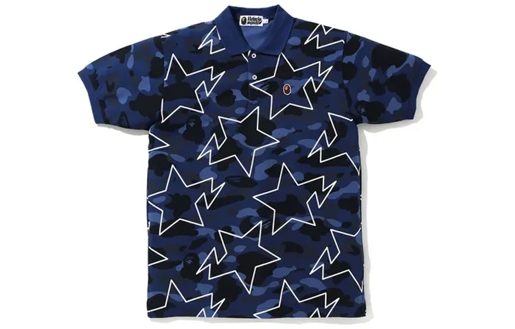 Рубашка поло унисекс A Bathing Ape, синий