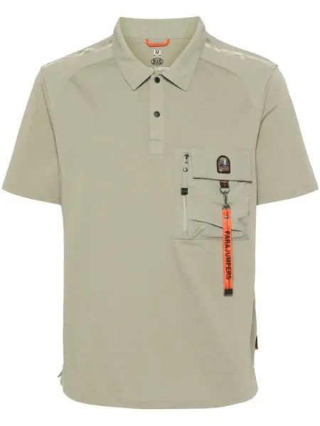 Рубашка поло Rescue Polo с нашивкой-логотипом Parajumpers, зеленый