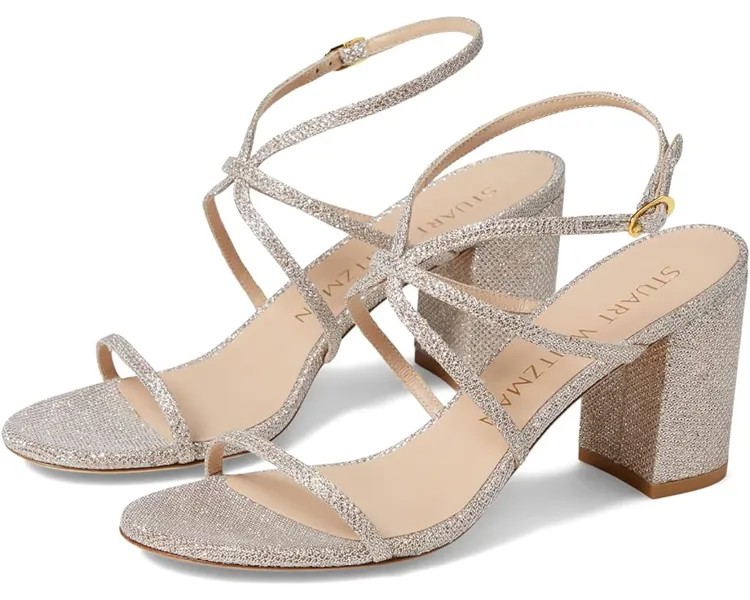 Туфли Stuart Weitzman Barelythere 75 Block Sandal, цвет Poudre