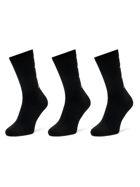 Комплект из 3 высоких носков унисекс Kappa, черный