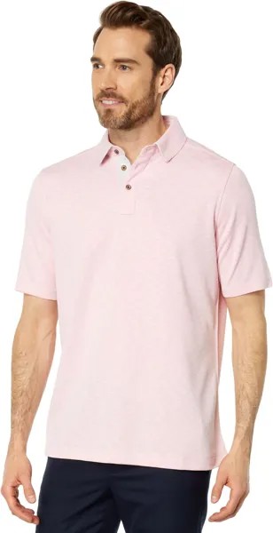 Рубашка-поло Vintage Slub Polo Johnston & Murphy, розовый