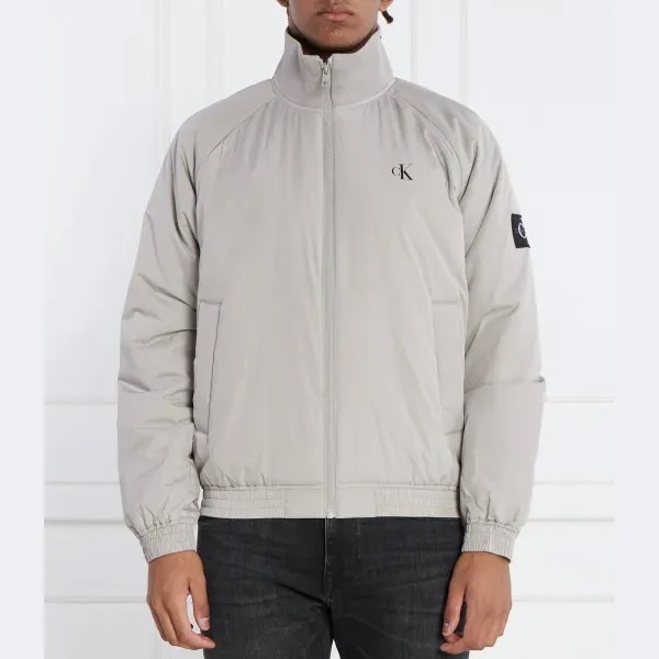 Утепленная куртка-бомбер Harrington стандартного кроя Calvin Klein, серый