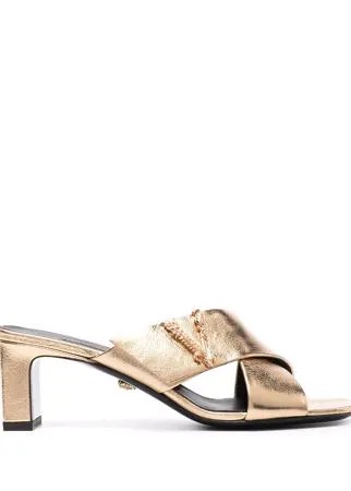 Versace ламинированные мюли Virtus