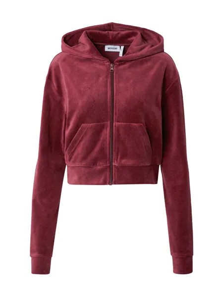 Худи на молнии Weekday JUNO, цвет Cherry Red