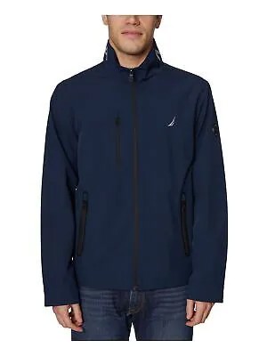 NAUTICA Mens Navy Logo Graphic Performance Stretch Raincoat Jacket S