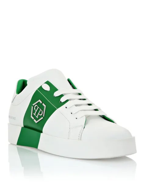 Кроссовки Lo-Top Hexagon Philipp Plein, цвет White/Green
