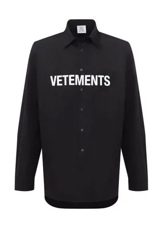 Хлопковая рубашка VETEMENTS