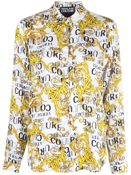 Versace Jeans Couture рубашка с логотипом, белый