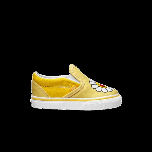 Кроссовки Takashi Murakami x Classic Slip-On Toddler Vans, желтый